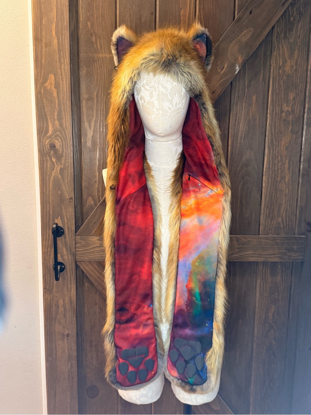 SpiritHoods BlackMilk Rainbow Galaxy CE Red Fox Hood